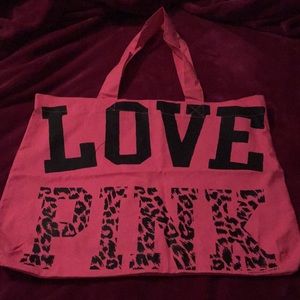 Pink Victoria's Secret vintage tote bag New